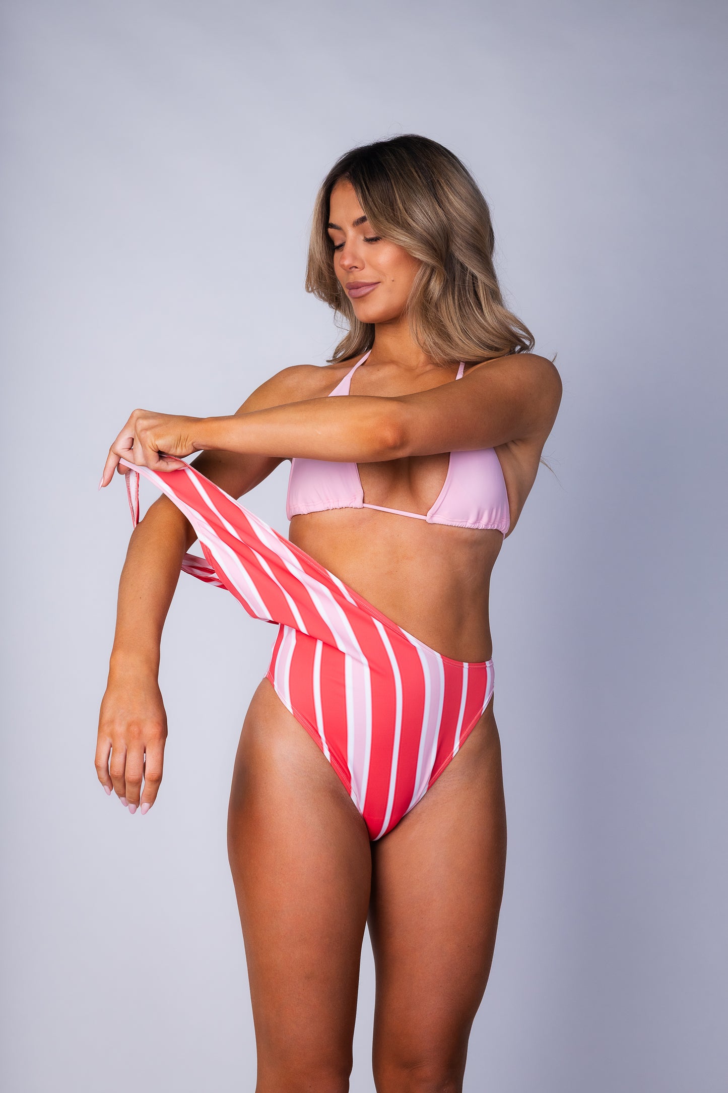 Elle One Shoulder Swimsuit with Bikini Top