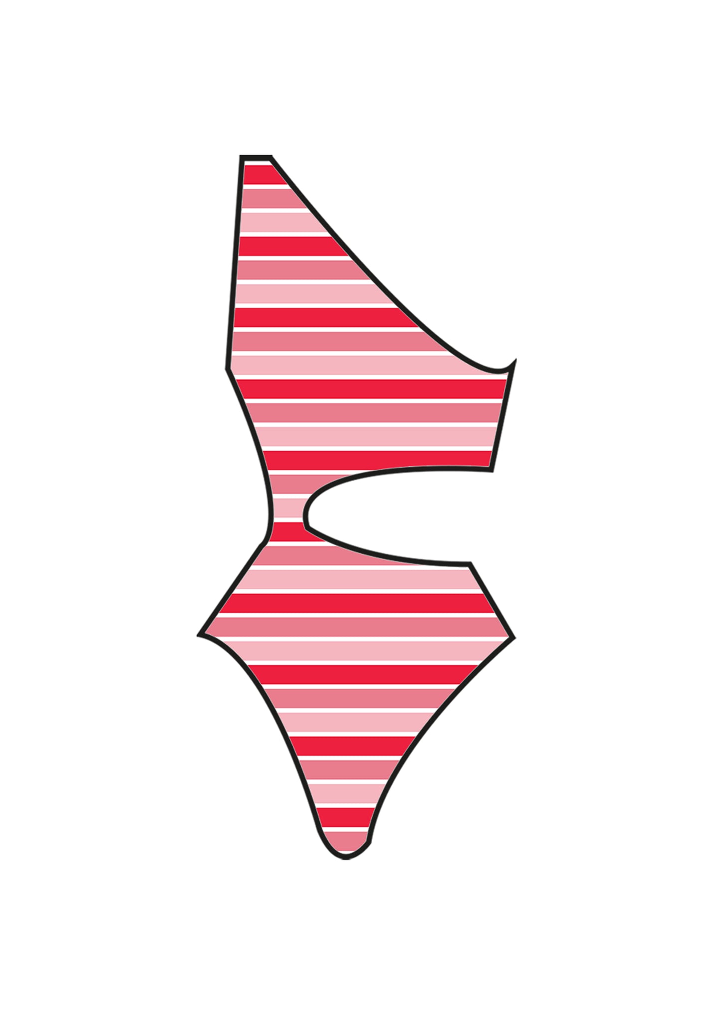 Sunset Pink Cut-out Swimsuit