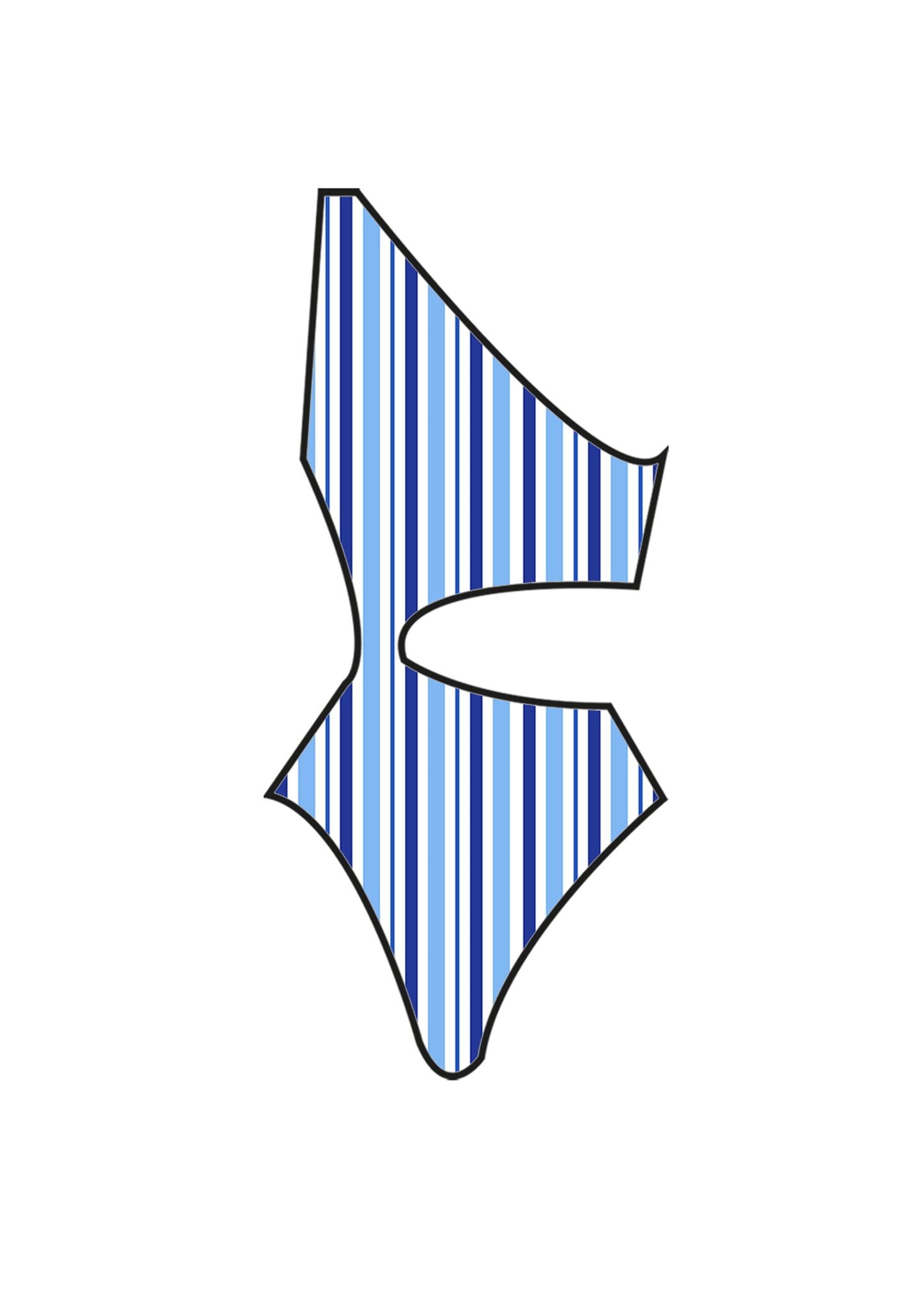 Ocean Blue Cut-out Swimsuit